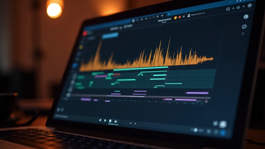 Tela de timeline de software de animação mostrando keyframes alinhados com marcadores de ritmo e downbeats
